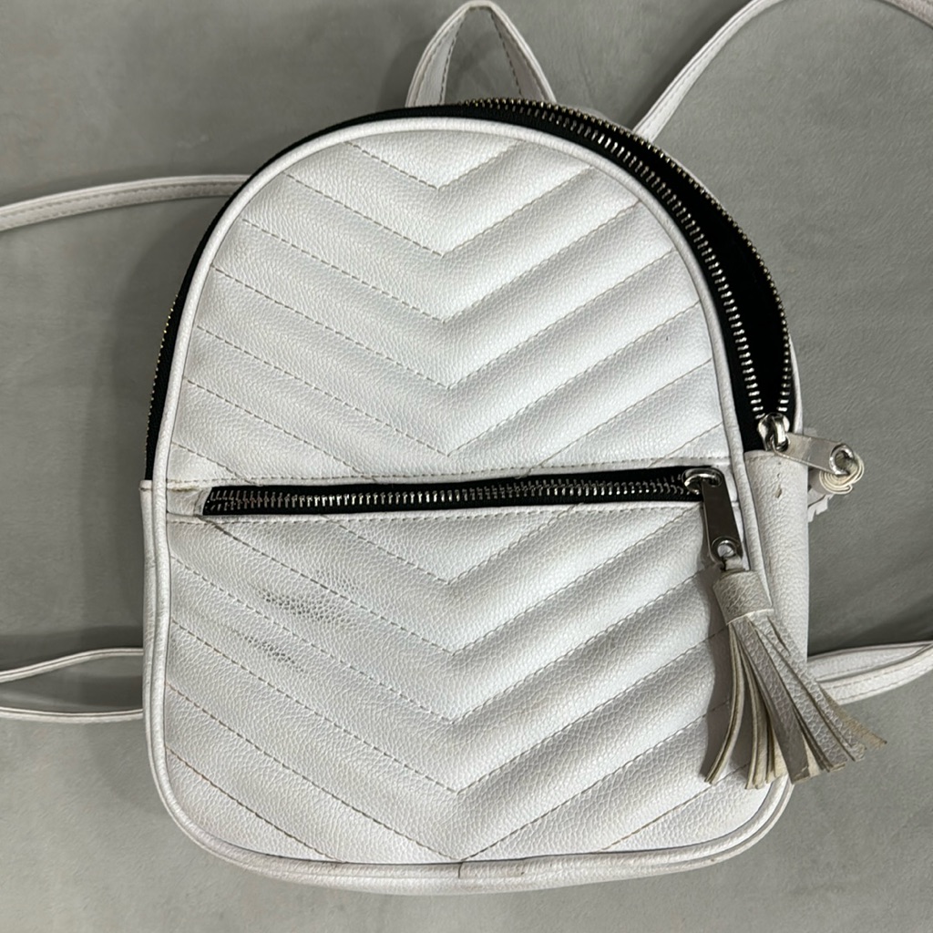 White Mini Backpack